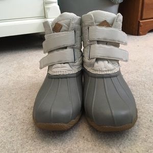 sperry velcro duck boots